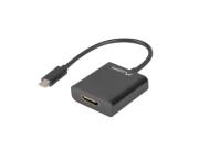 Opakowanie Adapter Lanberg AD-UC-HD-01 (USB typu C M - HDMI F; 0,15m; kolor czarny)
