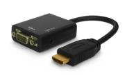 Adapter SAVIO cl-23 (HDMI M - D-Sub (VGA) F; 0,20m; kolor czarny). Wydawca: Savio. Dadada.pl Opakowanie Adapter SAVIO cl-23 (HDMI M - D-Sub (VGA) F; 0,20m; kolor czarny)
