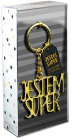 Opakowanie Brelok Gold Jesteś Super
