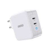 CHOETECH ULTRASZYBKA ŁADOWARKA SIECIOWA 2XUSB-C POWER DELIVERY 3.0 GAN 100W PD6008. Wydawca: choetech. Dadada.pl Opakowanie CHOETECH ULTRASZYBKA ŁADOWARKA SIECIOWA 2XUSB-C POWER DELIVERY 3.0 GAN 100W PD6008