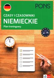 Okładka książki Czasy i czasowniki niemieckie Plan trening. A1-B2