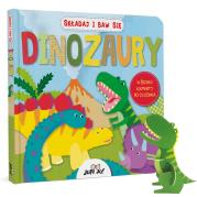 Dinozaury. Składaj i baw się. Autor: Opracowanie zbiorowe. Dadada.pl Okładka książki Dinozaury. Składaj i baw się