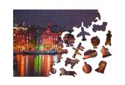 Opakowanie Drewniane puzzle z figurkami Amsterdam by Night L