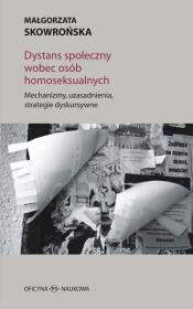 Okładka książki Dystans społeczny wobec osób homoseksualnych