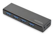 Opakowanie Hub Ednet 85155 (4x USB 3.0; kolor czarny)
