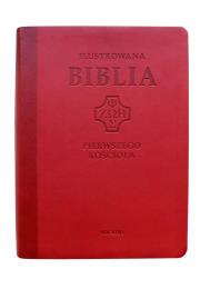 Okładka książki Ilustrowana Biblia pierwszego Kościoła, czerwona