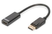 Opakowanie Kabel Assmann AK-340400-001-S (DisplayPort M - HDMI M; 0,15m; kolor czarny)