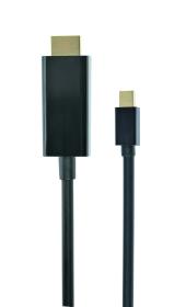 Okładka książki Kabel GEMBIRD CC-mDP-HDMI-6 (Mini DisplayPort M - HDMI M; 1,8m; kolor czarny)