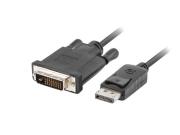 Opakowanie Kabel Lanberg CA-DPDV-10CU-0030-BK (DisplayPort M - DVI-D M; 3m; kolor czarny)