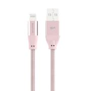 Opakowanie Kabel USB - Lightning  LK35AL 1M Mfi Nylon oplot Pink