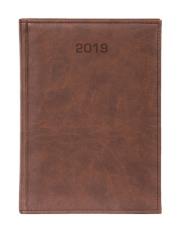 Opakowanie Kalendarz 2019 A5 dzienny Vivella ciemny brąz