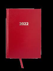 Opakowanie Kalendarz 2022 Ekonomiczny V1 A5 dzienny czerwony KKA5DE