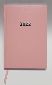 Opakowanie Kalendarz 2022 Ekonomiczny V6 A5 dzienny różowy KKA5DE