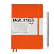 Opakowanie Kalendarz tygodniowy z notatnikiem 2017 Medium pomarańczowy Leuchtturm1917