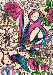 Opakowanie Karnet A5 Neon 18 Dziewczyna