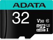 Opakowanie Karta pamięci z adapterem ADATA AUSDH32GUI3V30SA2-RA1 (32GB; Class 10, V30; + adapter)
