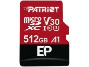 Opakowanie Karta pamięci z adapterem Patriot Memory EP Pro PEF512GEP31MCX (512GB; Class 10, Class A1, Class U3, V30; Adapter, Karta pamięci)