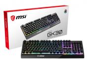 Okładka książki Klawiatura mechaniczna MSI Vigor GK30 US (USB; (US); kolor czarny)