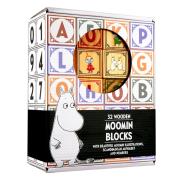 Opakowanie Klocki drewniane alfabet 32 klocki Muminki