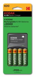 Opakowanie KODAK ŁADOWARKA K620-E + 4 AKUMULATORKI 2100 MAH BLISTER