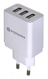 Ładowarka sieciowa everActive SC-300 (USB; kolor biały). Wydawca: everActive. Dadada.pl Opakowanie Ładowarka sieciowa everActive SC-300 (USB; kolor biały)