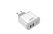 LEAF ŁADOWARKA SIECIOWA 2XUSB 2.1A + KABEL TYP-C LF-U9C. Wydawca: Cellers. Dadada.pl Opakowanie LEAF ŁADOWARKA SIECIOWA 2XUSB 2.1A + KABEL TYP-C LF-U9C