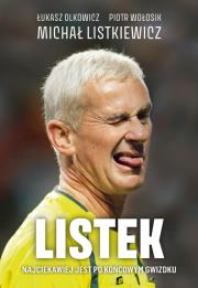 Listek. Najciekawiej jest po końcowym gwizdku. Autor: Michał Listkiewicz, Łukasz Olkowicz, Piotr Wołosik. Dadada.pl Okładka książki Listek. Najciekawiej jest po końcowym gwizdku