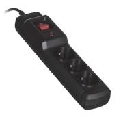 Listwa przeciwprzepięciowa Activejet (3 x UTE; 10 A; 1,5m; kolor czarny). Wydawca: Activejet. Dadada.pl Opakowanie Listwa przeciwprzepięciowa Activejet (3 x UTE; 10 A; 1,5m; kolor czarny)