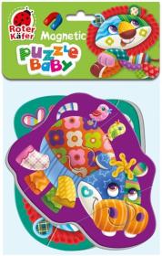 Opakowanie Miękkie magnetyczne puzzle Lew i Hipopotam