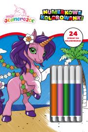 Okładka książki Moje Jednorożce. Numerkowe kolorowanki