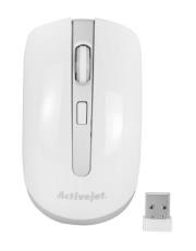 Mysz Activejet AMY-320WS (optyczna; 1600 DPI; kolor biały). Wydawca: Activejet. Dadada.pl Opakowanie Mysz Activejet AMY-320WS (optyczna; 1600 DPI; kolor biały)