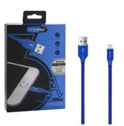 Opakowanie NAFUMI KABEL USB LIGHTNING 3A NIEBIESKI 3000MAH QUICK CHARGER QC 3.0 2M IPHONE NFM-A2000 BLUE