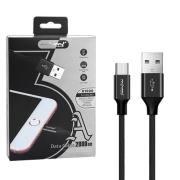Opakowanie NAFUMI KABEL USB MICRO 3A NAFUMI CZARNY 3000MAH QUICK CHARGER QC 3.0 2M NFM-A1000 NFM-A1000 CZARNY