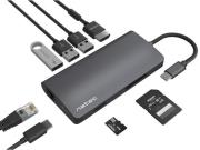 Opakowanie NATEC MULTIPORT FOWLER 2 USB-C PD, 3X USB 3.0, HDMI 4K, RJ45, USB-C, SD, MICRO SD NMP-1773