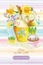 Opakowanie Notatnik ozdobny 105x165/64K kratka TW Królik