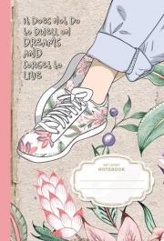 Opakowanie Notatnik ozdobny 143x210/64K kratka Buty