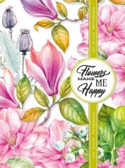 Opakowanie Notatnik ozdobny 145x197/120K kratka TW Magnolie