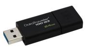 Pendrive Kingston DT100G3/64GB (64GB; USB 3.0; kolor czarny). Wydawca: Kingston. Dadada.pl Opakowanie Pendrive Kingston DT100G3/64GB (64GB; USB 3.0; kolor czarny)