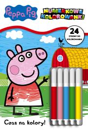Okładka książki Peppa. Pig. Numerkowe kolorowanki