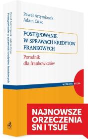 Okładka książki Postępowanie w sprawach kredytów frankowych