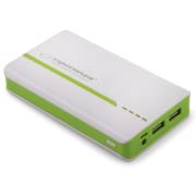 Opakowanie PowerBank Esperanza Atom EMP107WG (11000mAh; microUSB, USB 2.0; kolor zielony)