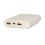 Opakowanie PowerBank VAKOSS TP-2588S (10400mAh; microUSB, USB 2.0; kolor srebrny)