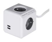 Opakowanie Przedłużacz allocacoc PowerCube Extended USB 2404/FREUPC (3m; kolor szary)
