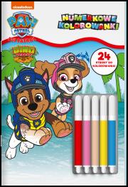 Okładka książki Psi Patrol. Numerkowe kolorowanki