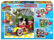 Opakowanie Puzzle 12+16+20+25 Myszka Miki i raźni rajdowcy G3