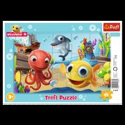 Opakowanie Puzzle 15 ramkowe Zabawy Rybki MiniMini 31402