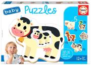 Opakowanie Puzzle 2-4 Zwierzęta hodowlane G3