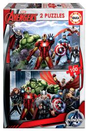Opakowanie Puzzle 2x100 Avengers G3