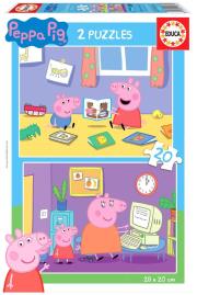 Opakowanie Puzzle 2x20 Świnka Peppa G3