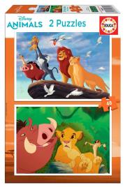 Opakowanie Puzzle 2x48 Król Lew G3